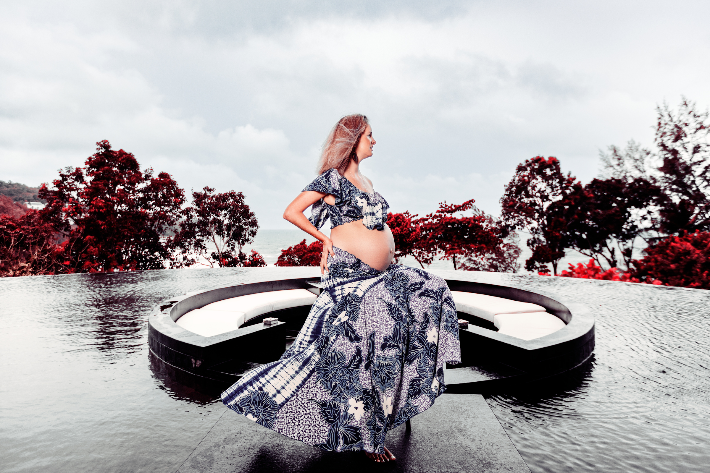 maternity photoshoot at pullman naithon beach phuket