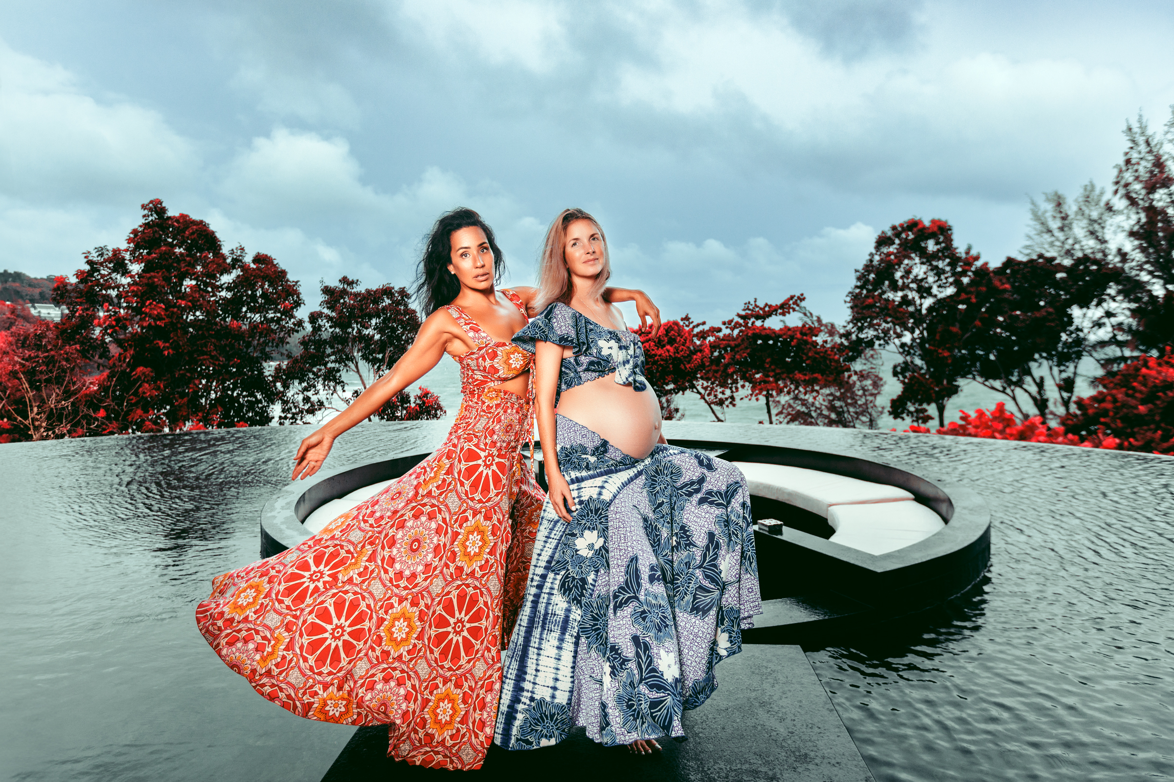 maternity photoshoot at pullman naithon beach phuket