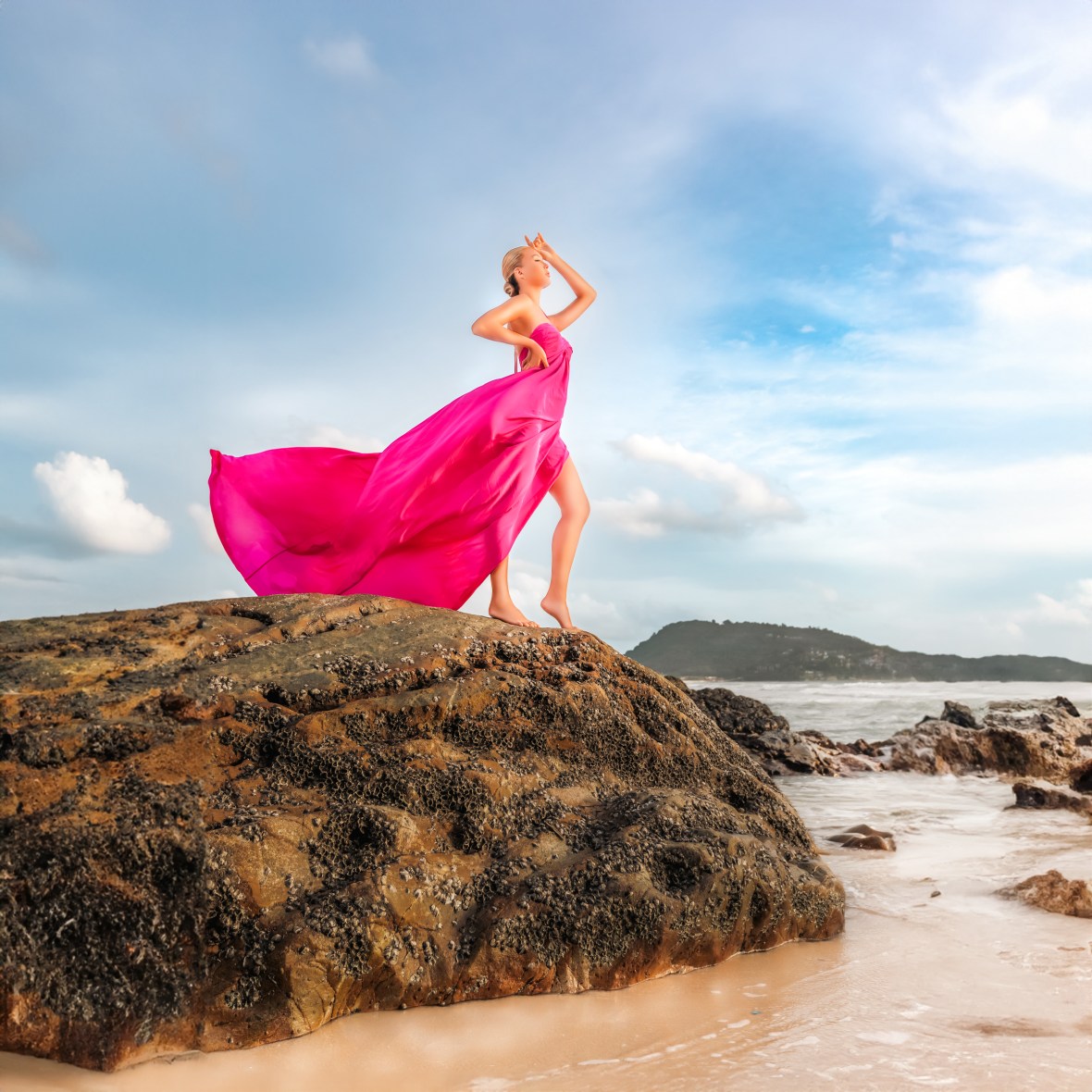 fashion portrait photography at patong beach phuket