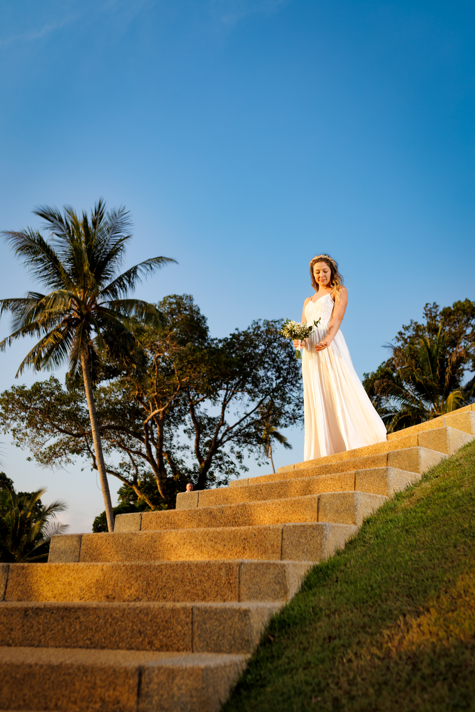 elopement wedding photoshoot at the shore Kata noi beach phuket