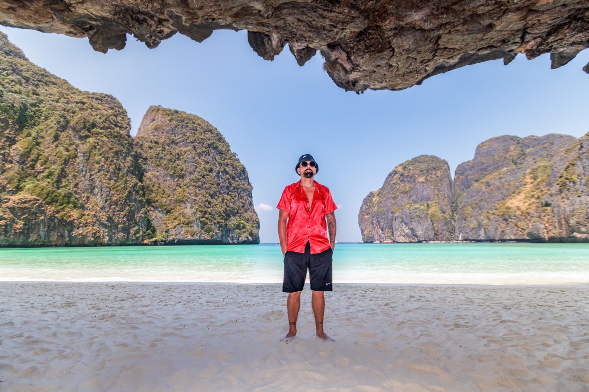 portrait photoshoot at maya bay phi phi island krabi
