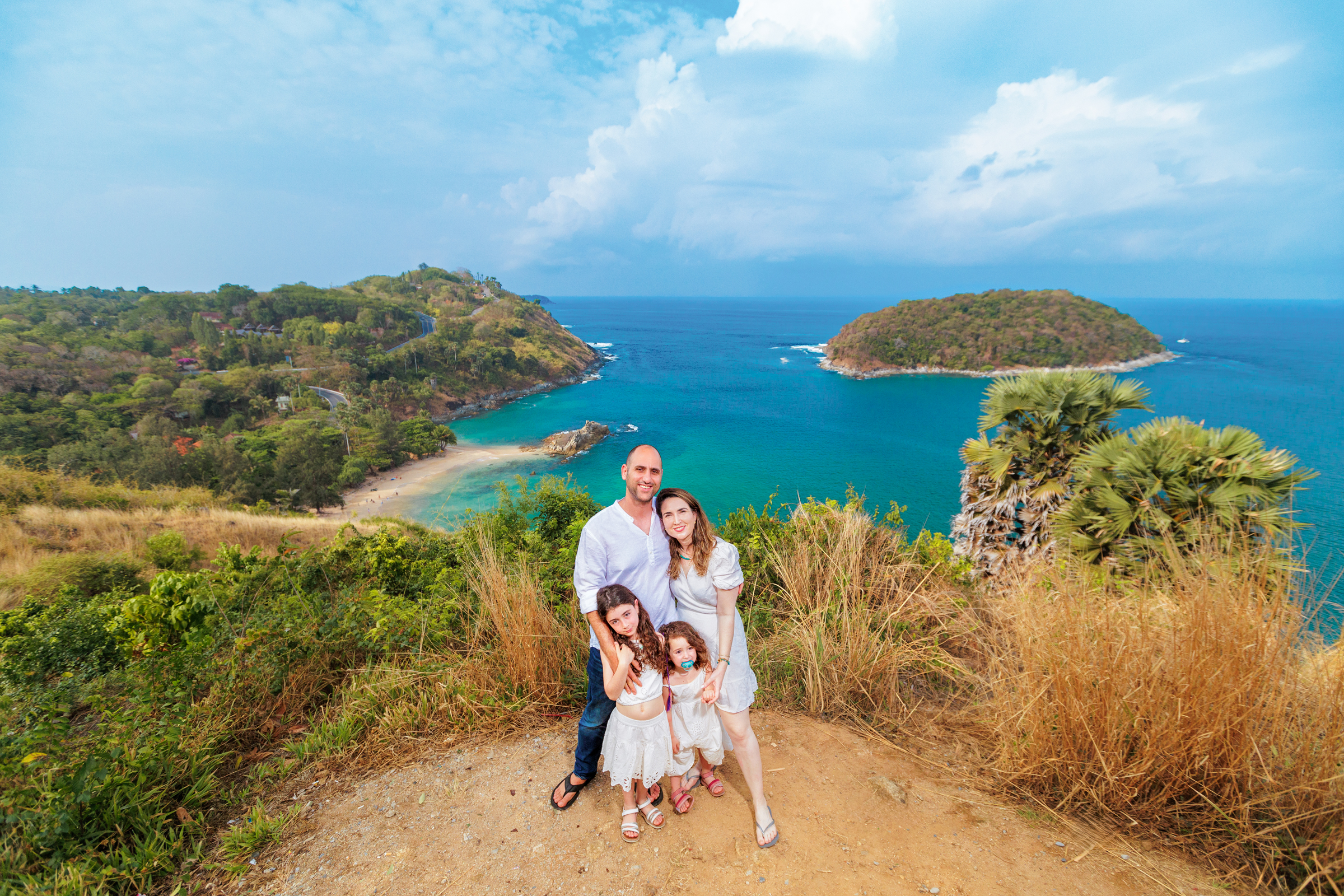 family photoshoot at windmill viewpoint phuket