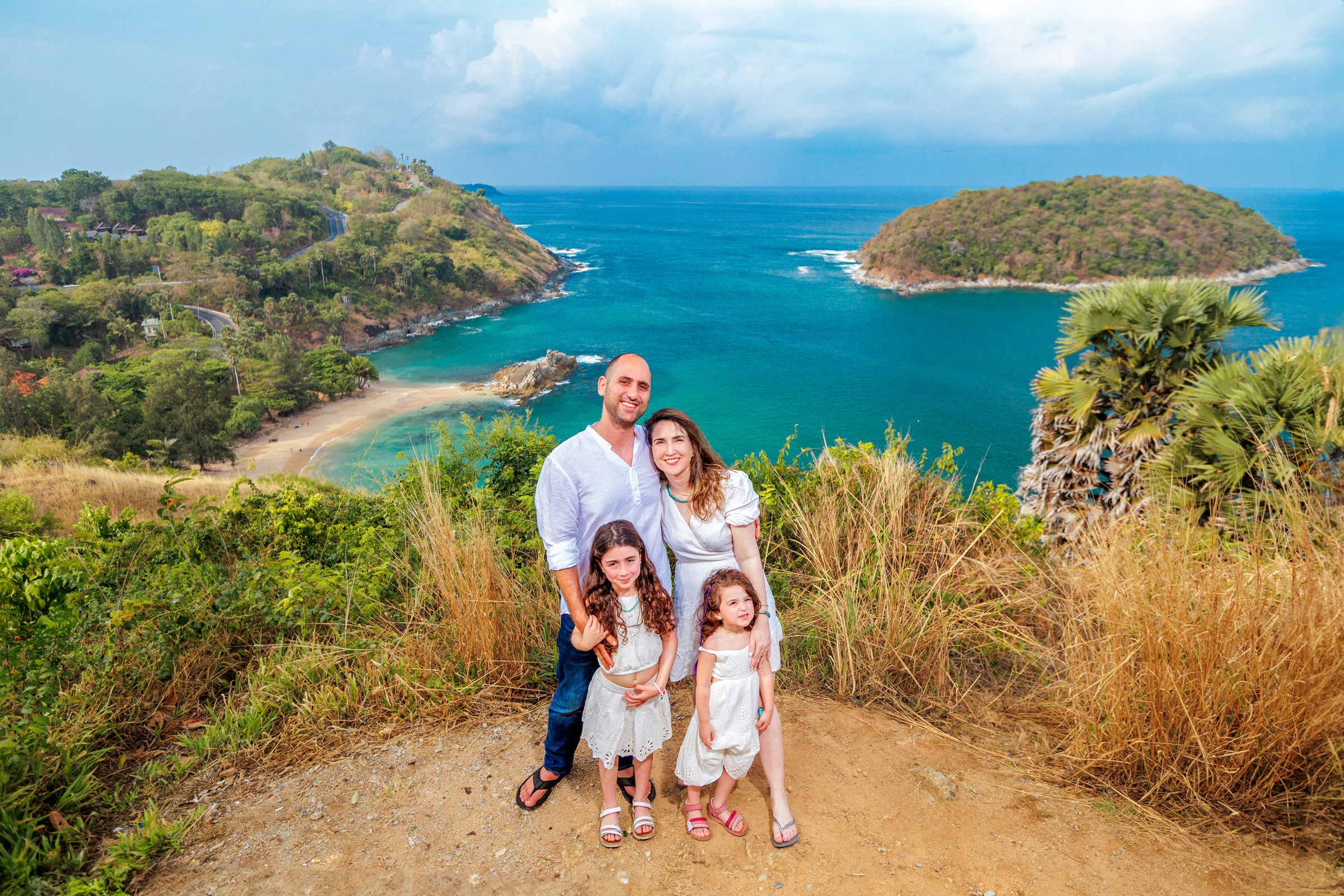 family photoshoot at windmill viewpoint phuket