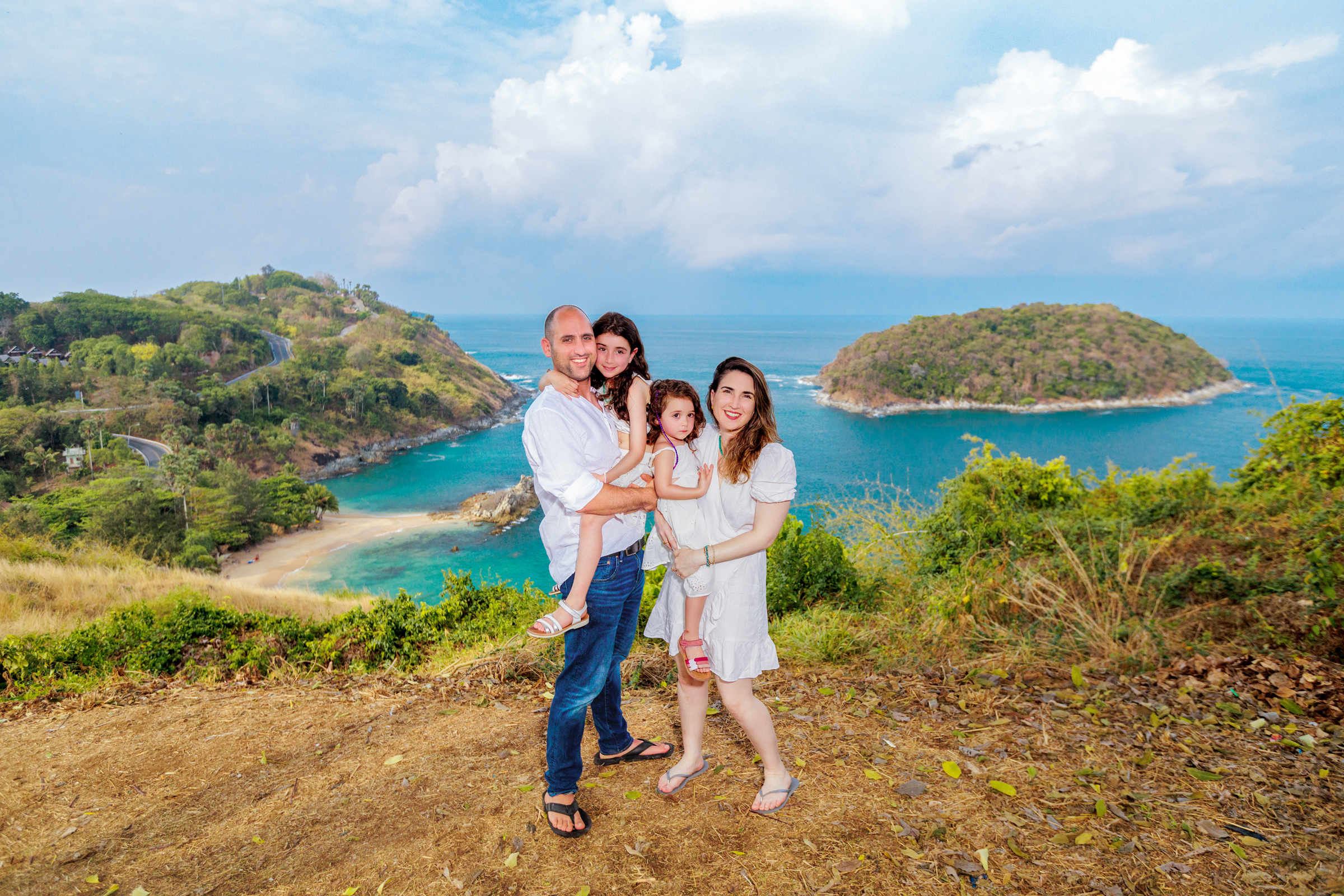 family photoshoot at windmill viewpoint phuket