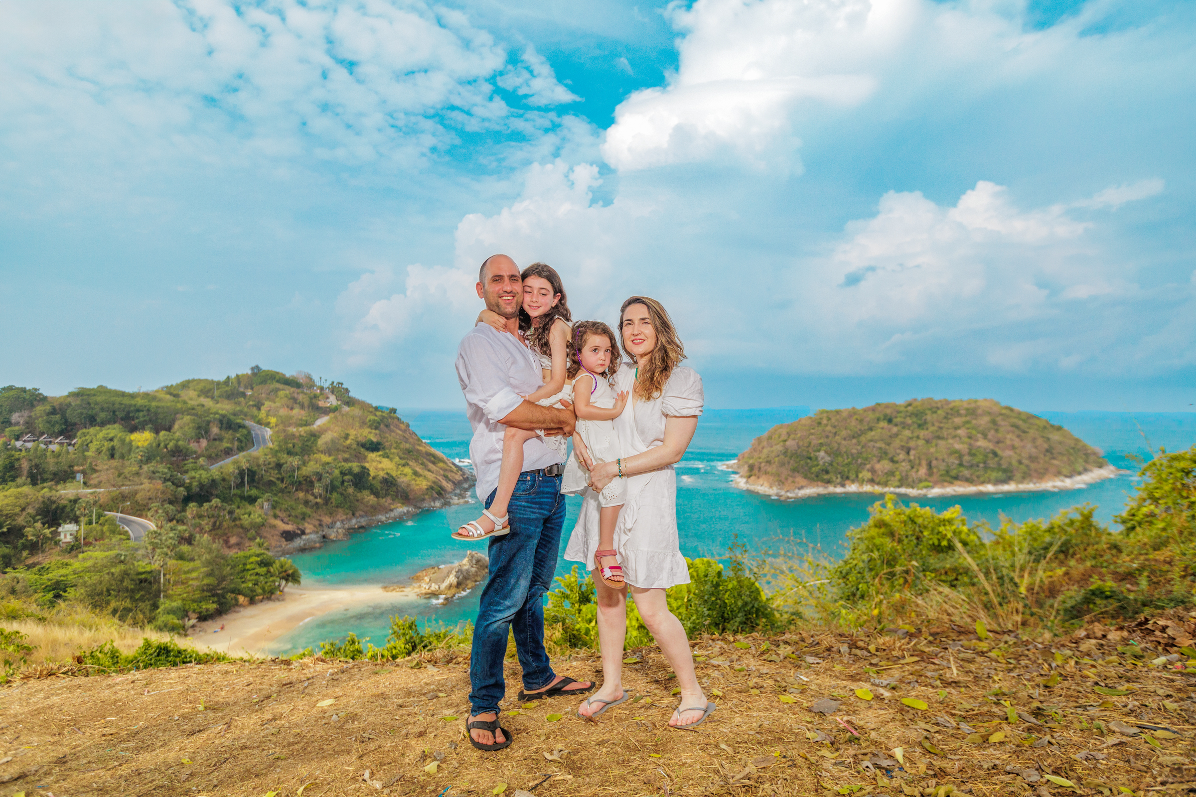 family photoshoot at windmill viewpoint phuket