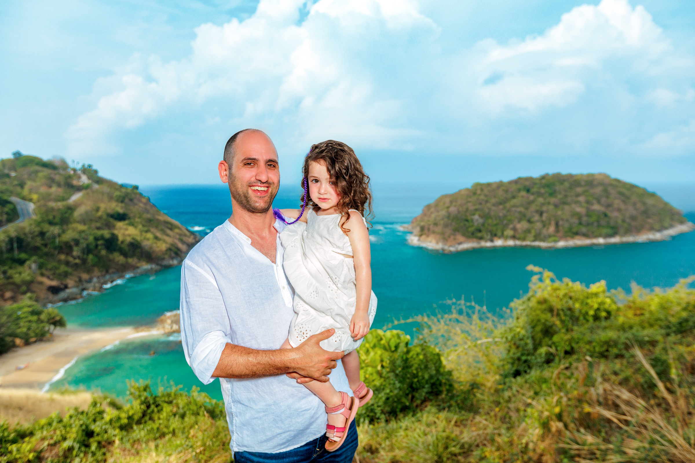 family photoshoot at windmill viewpoint phuket