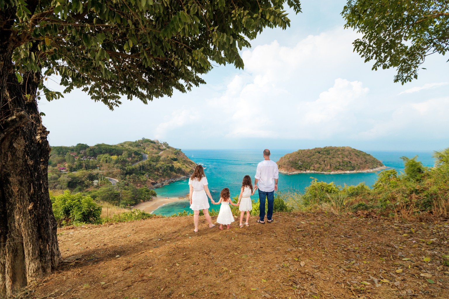 family photoshoot at windmill viewpoint phuket