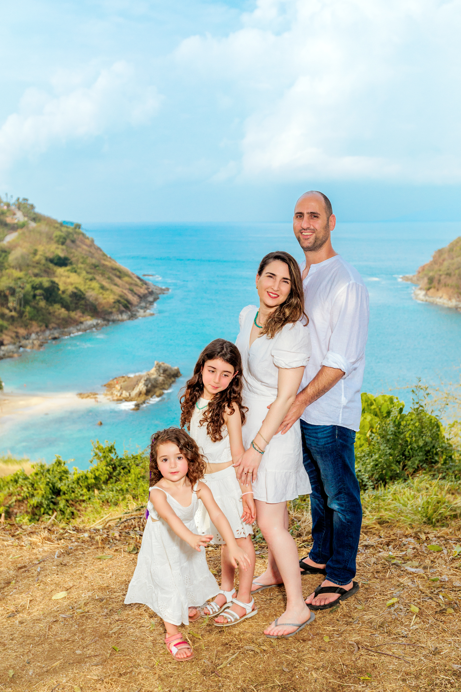 family photoshoot at windmill viewpoint phuket