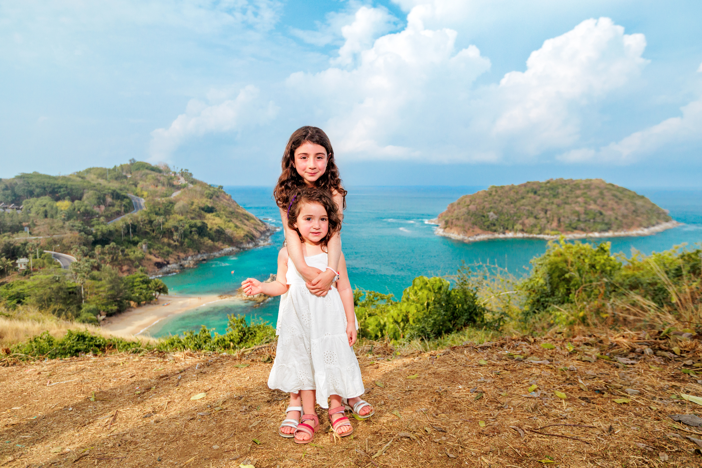 family photoshoot at windmill viewpoint phuket