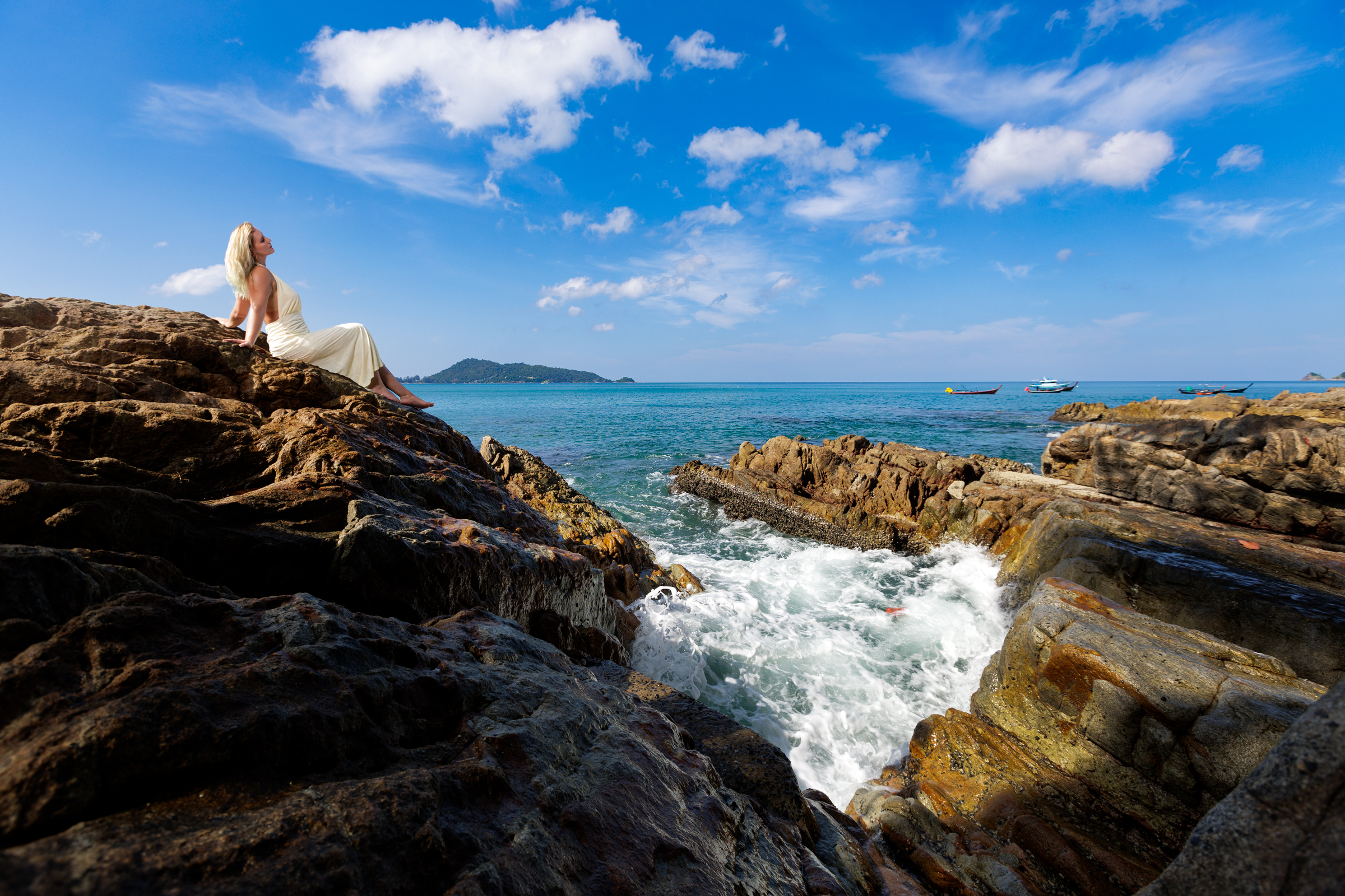 portrait photoshoot at sea salt beach phuket