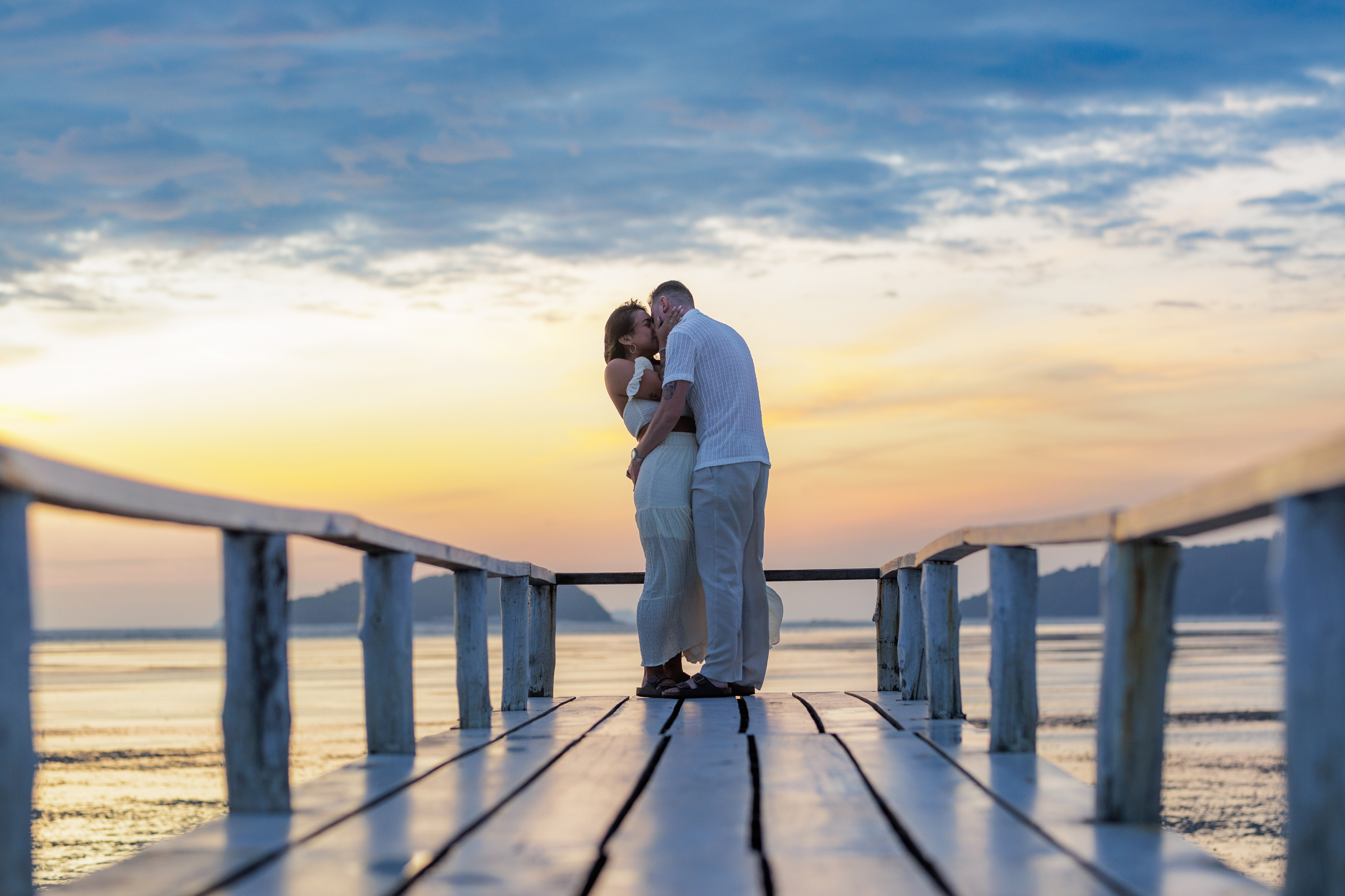 engagement photoshoot as sunrise at sapan hin park phuket