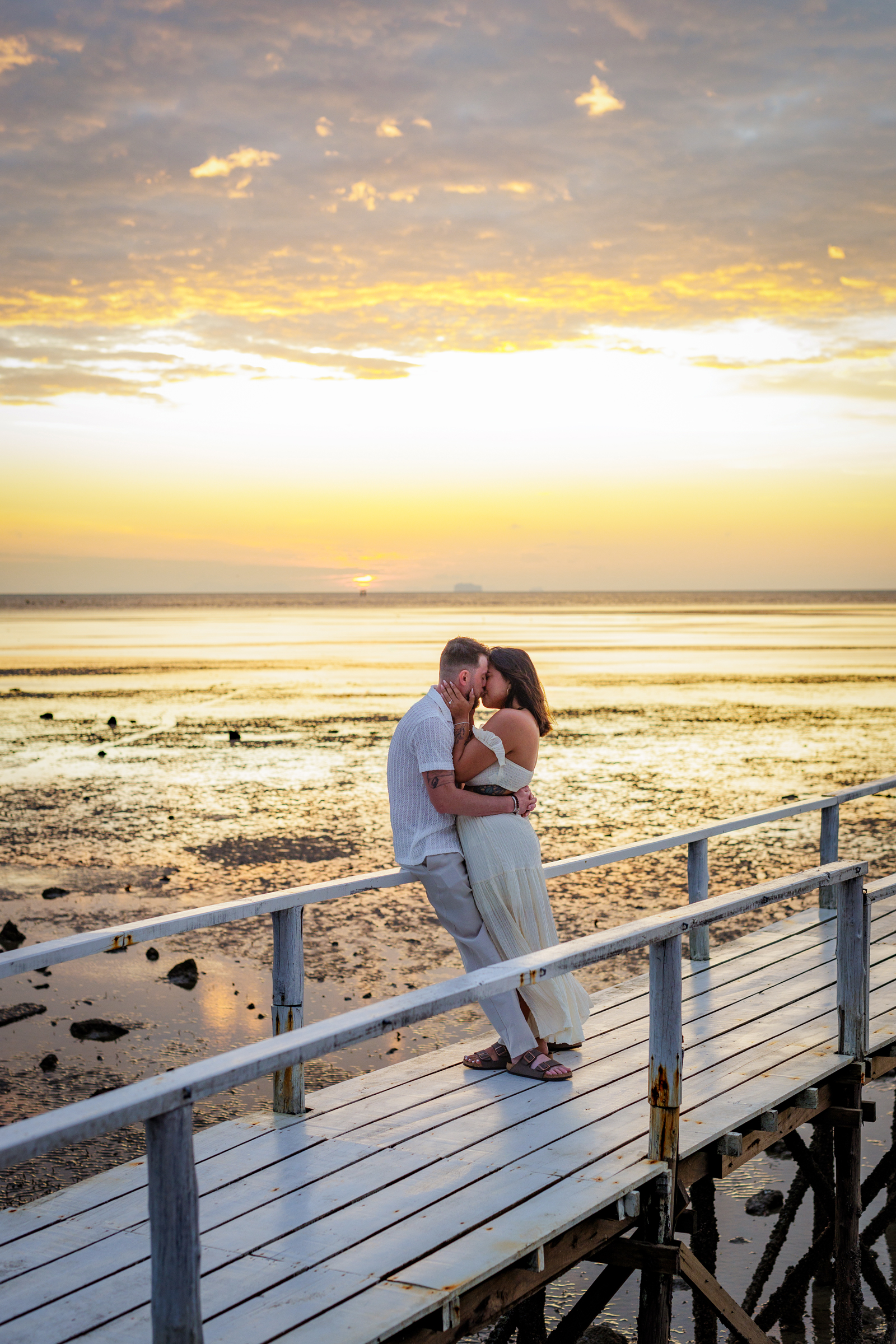 engagement photoshoot as sunrise at sapan hin park phuket