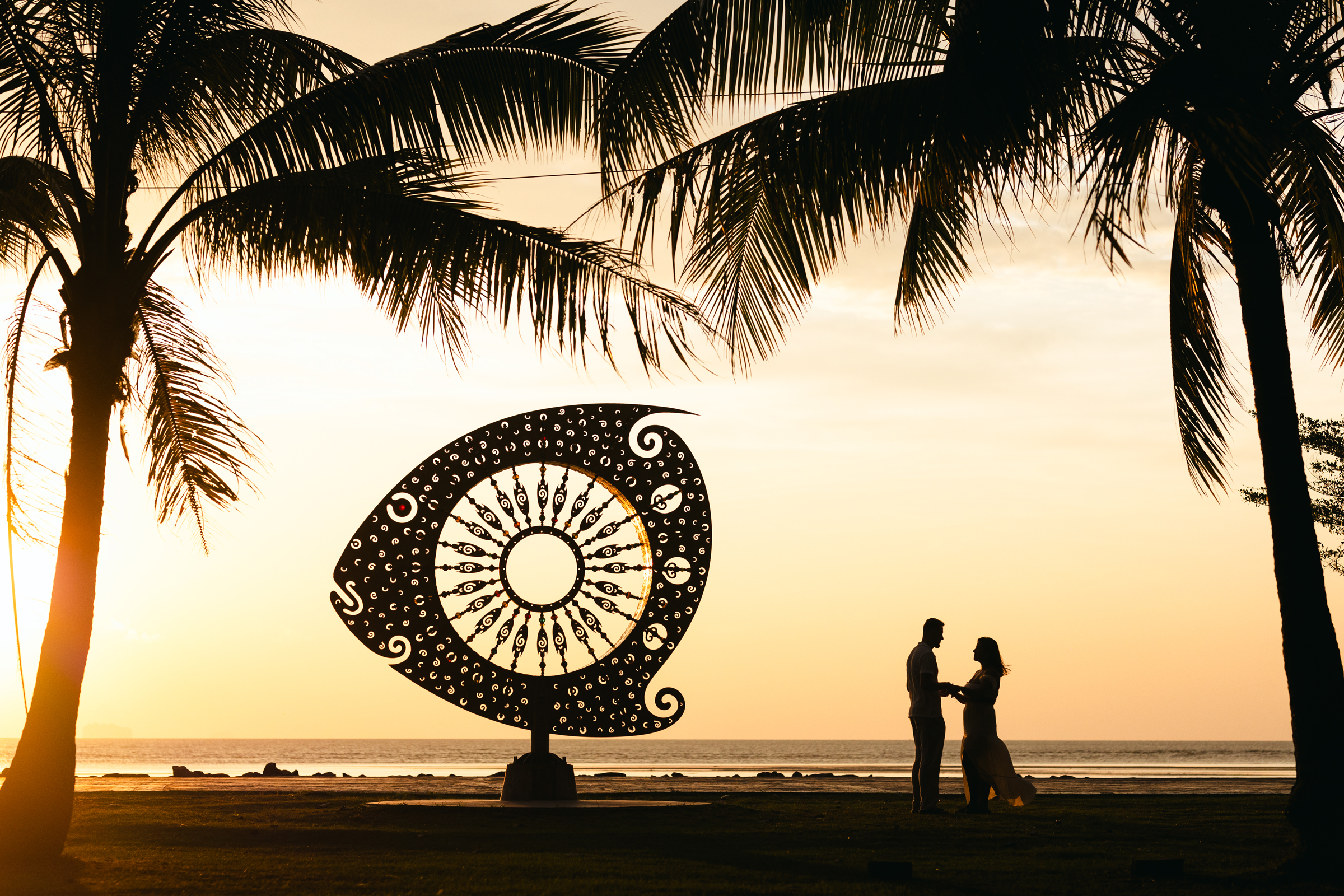 engagement photoshoot as sunrise at sapan hin park phuket