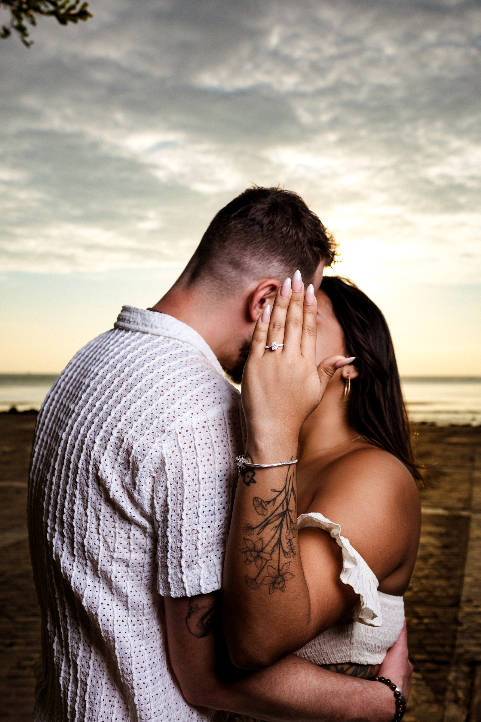 engagement photoshoot as sunrise at sapan hin park phuket
