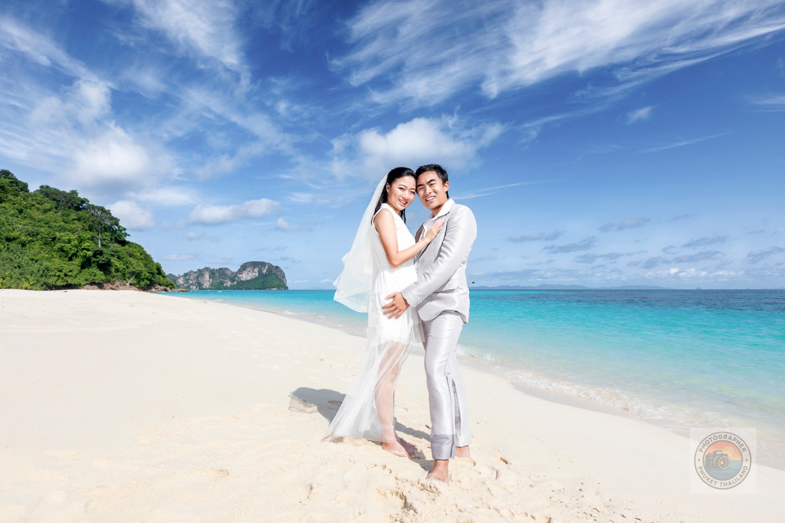 pre wedding photography at bamboo island phi phi krabi