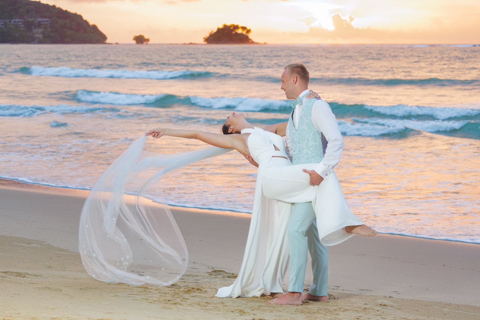 pre wedding photography at sirinat national park nai yang beach phuket