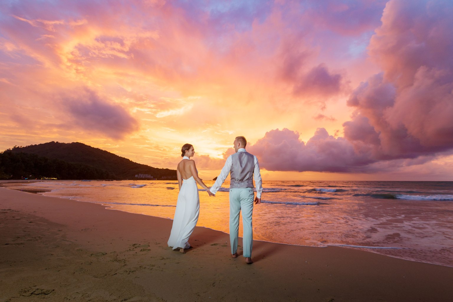 pre wedding photography at sirinat national park nai yang beach phuket