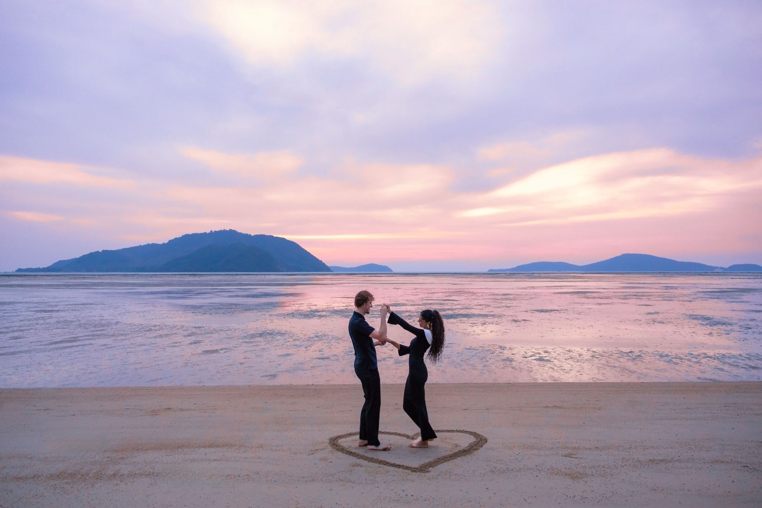 engagement photography at sunrise beach phuket