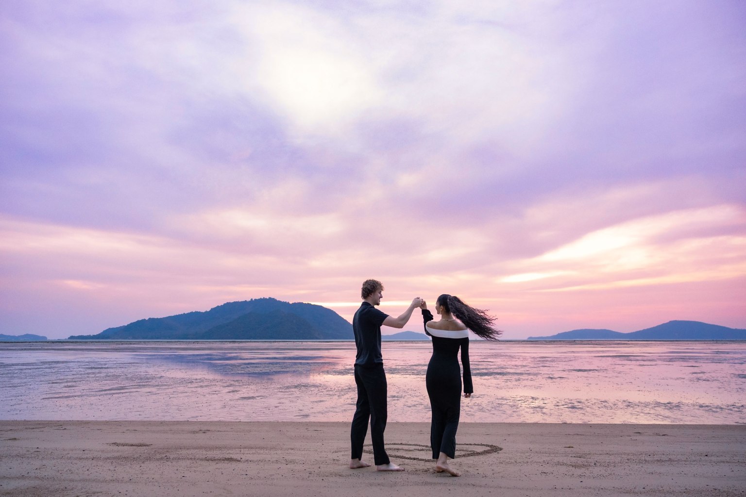 engagement photography at sunrise beach phuket