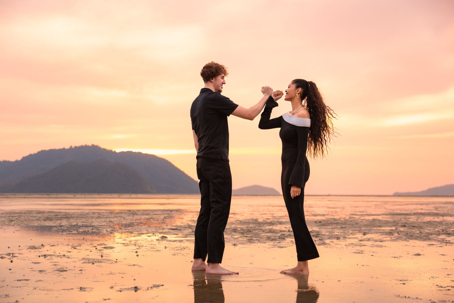 engagement photography at sunrise beach phuket
