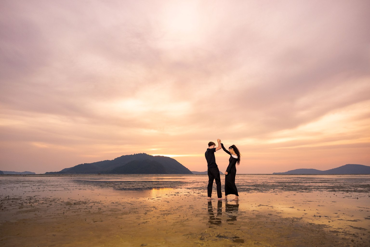 engagement photography at sunrise beach phuket