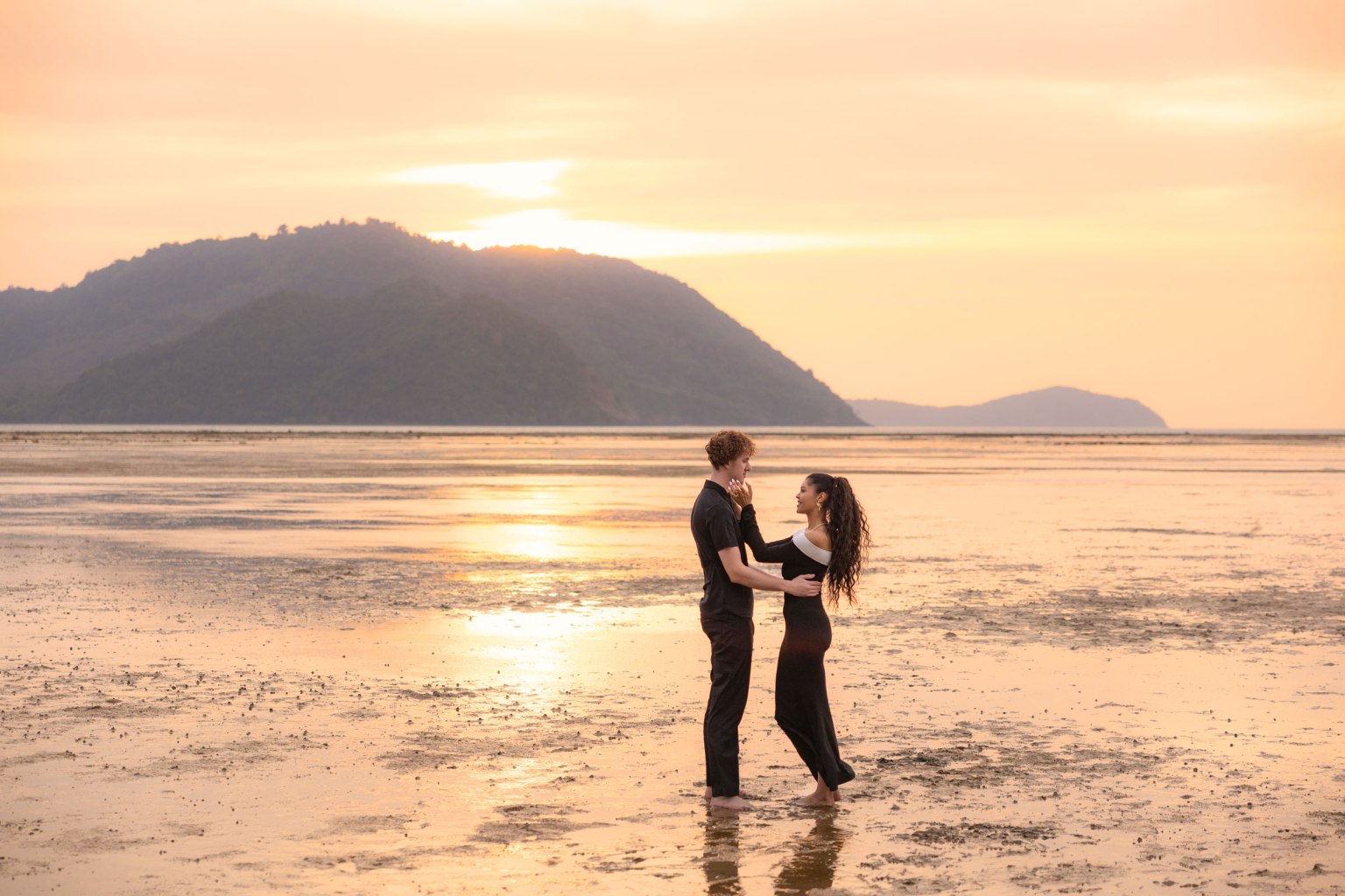engagement photography at sunrise beach phuket