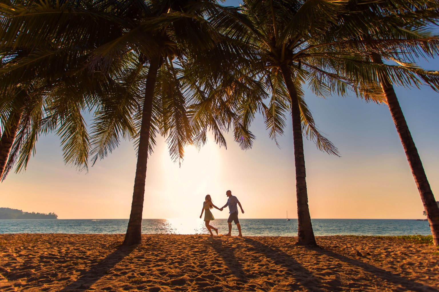 honeymoon couple photoshoot sunset kamala beach phuket