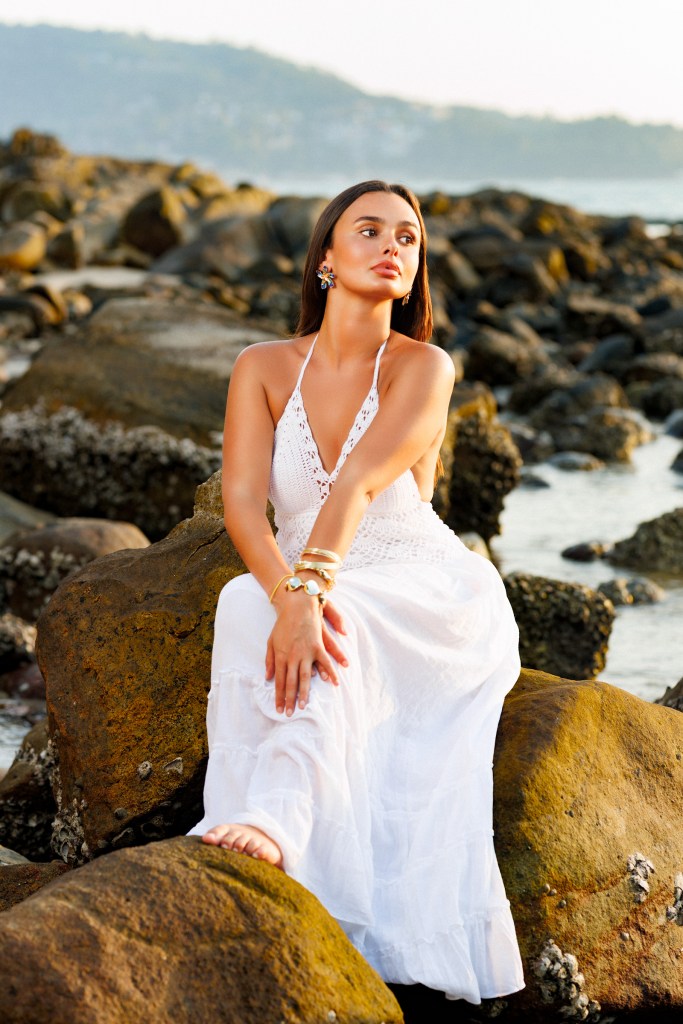 portrait photoshoot sunset sea salt beach phuket