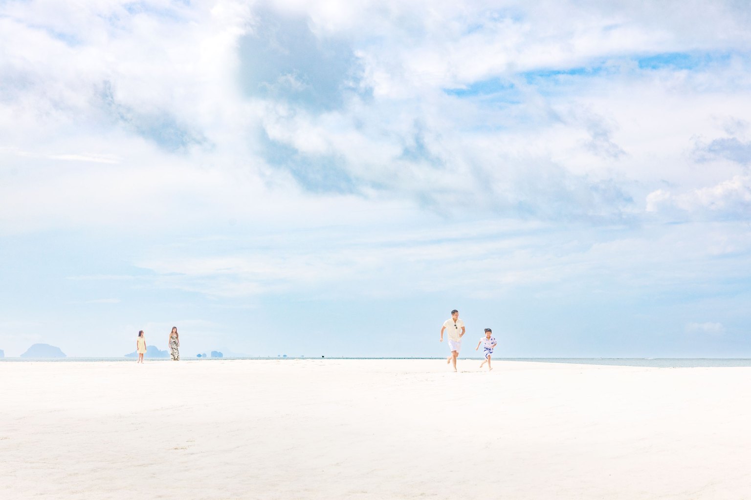 family photoshoot at laem haad koh yao yai phang nga thailand