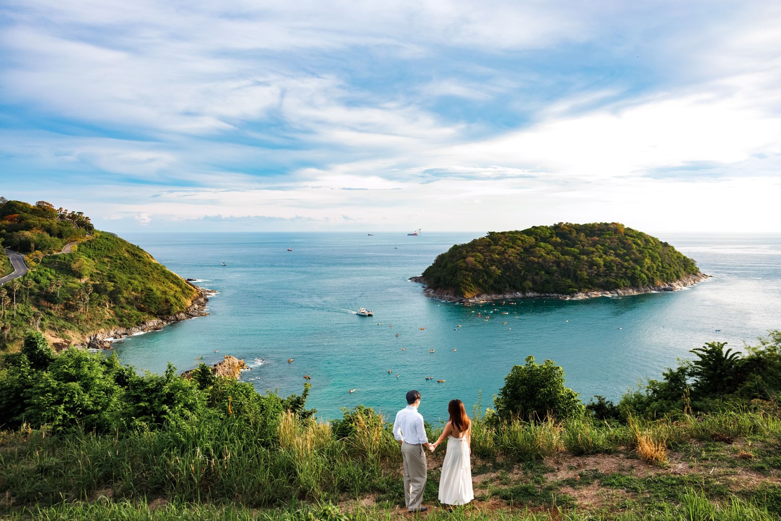 engagement photoshoot at windmill viewpoint phuket